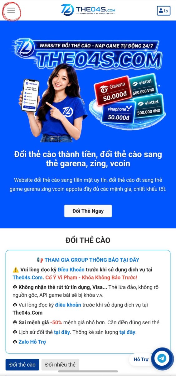 Hướng dẫn rút tiền bước 1